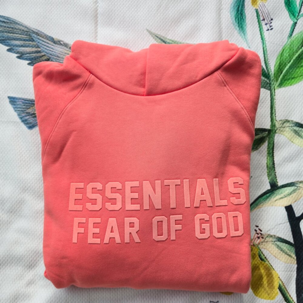 Essentials Fear of God Hoodies – Coral - S / M / L - ask for size - Picture 2 of 8